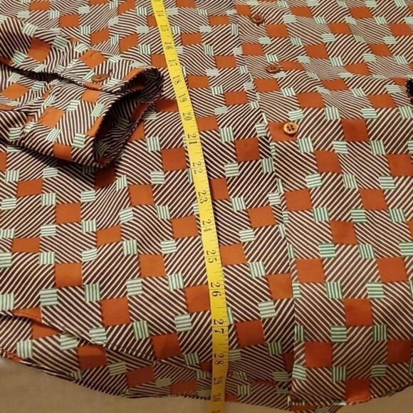 Kmart Men's Green and Brown Top - Picture 6 of 7